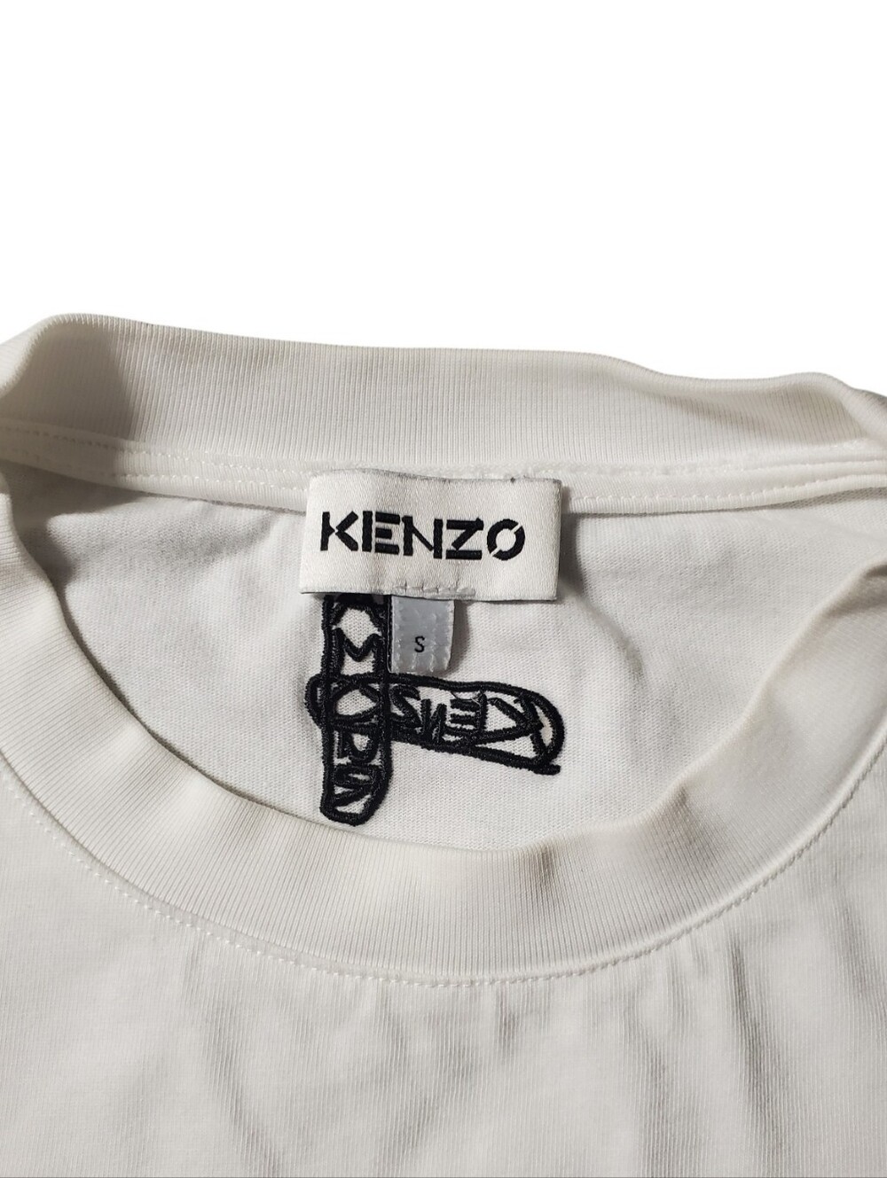 Kenzo Mens Graphic T-Shirt Size Small White Crew Neck Short Sleeve - Picture 8 of 10